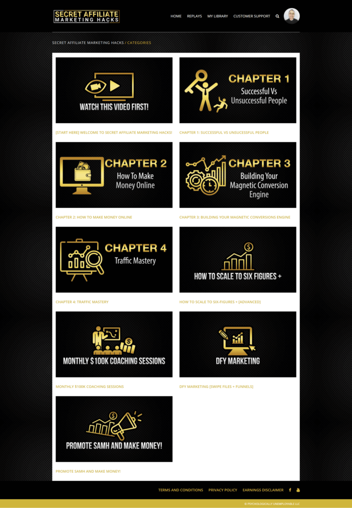 zach crawford secret affiliate marketing course