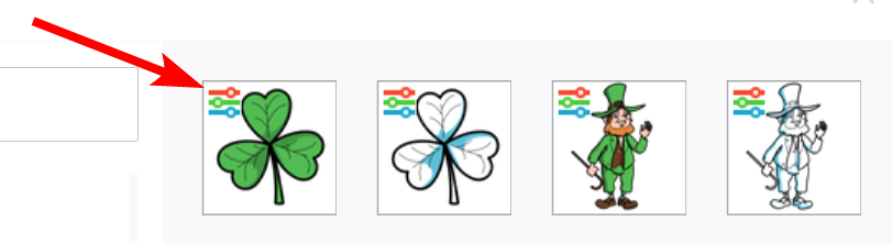 videoscribe feature changing the colour of an image
